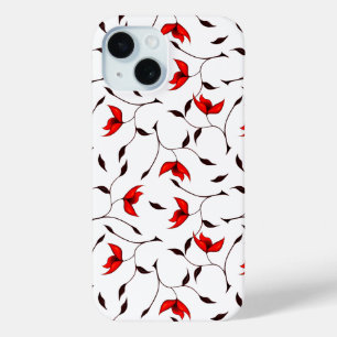 Elegant Floral Minimalist Pattern iPhone 15 Case