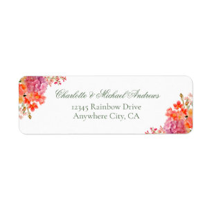 Elegant Floral Monogram Script Wedding