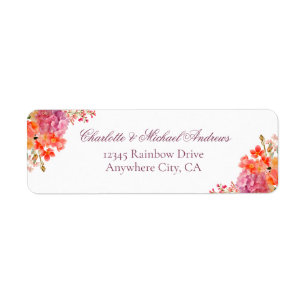 Elegant Floral Monogram Script Wedding