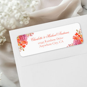 Elegant Floral Monogram Script Wedding