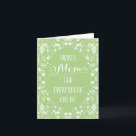 Elegant Floral Mothers Day Card<br><div class="desc">Make her feel loved with this sweet Mother's Day card from Berry Berry Sweet.</div>