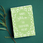 Elegant Floral Mothers Day Card<br><div class="desc">Make her feel loved with this sweet Mother's Day card from Berry Berry Sweet.</div>