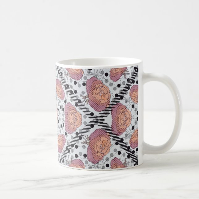Elegant floral mug   (Right)