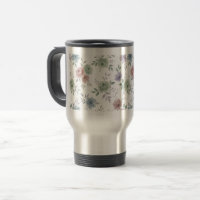 Elegant Floral Mug Wrap – Optional Personalization