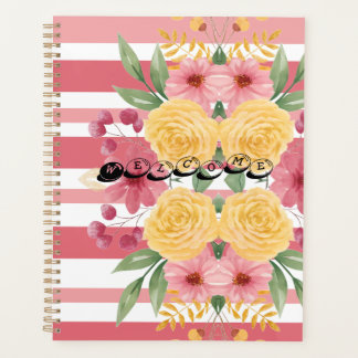 Elegant Floral & Name Bridal Shower Planner