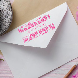 Elegant Floral Name Stamp