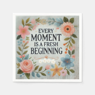 Elegant Floral Napkin – Beautiful Quote Accessory