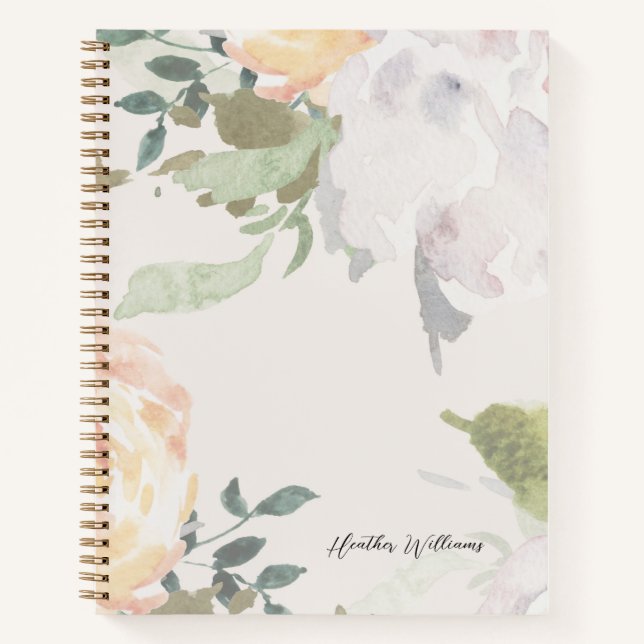Elegant Floral Notebook (Front)