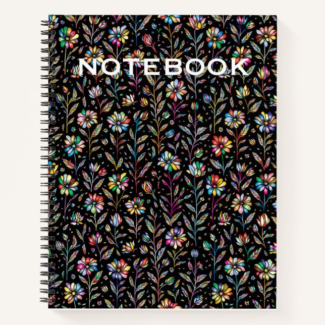 Elegant Floral Notebook (Front)