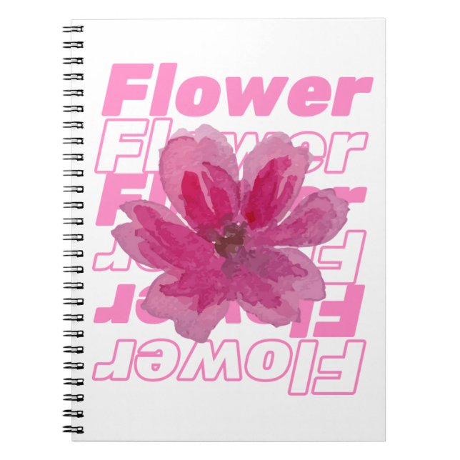 "Elegant Floral Notebook – Aesthetic Pastel Flower (Front)