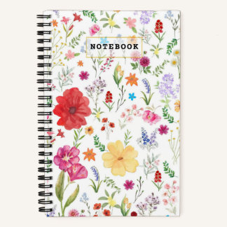 Elegant Floral Notebook for Journalling and Notes