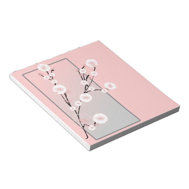 Elegant Floral Notepad (Angled)