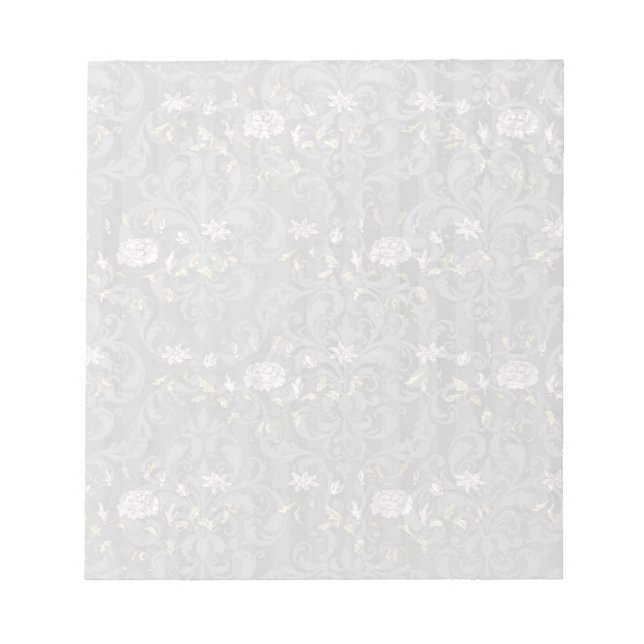 Elegant Floral  Notepad (Front)
