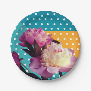 Elegant Floral Paper Plates