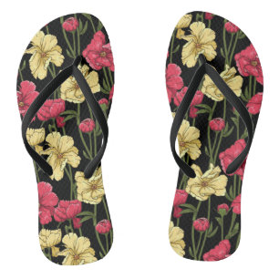 Elegant floral pattern 2 jandals