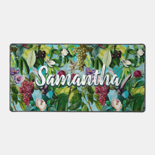 elegant floral pattern, chic seamless pattern, sum desk mat