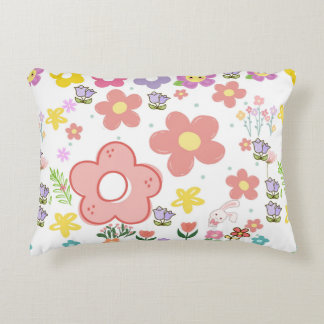 Elegant Floral Pattern Design Decorative Cushion