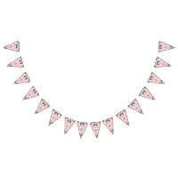 Elegant floral pattern in brown and pink hues set 