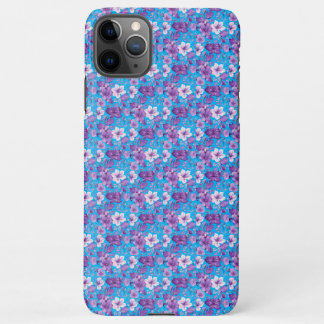 Elegant floral pattern in purple tones iPhone 11Pro max case