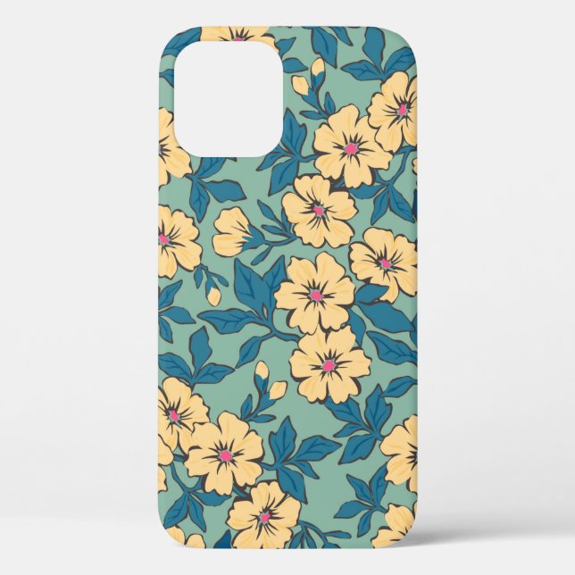 Elegant floral pattern in small hand draw flower.  Case-Mate iPhone case (Back)