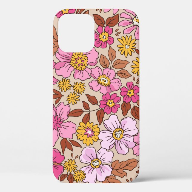 Elegant floral pattern in small hand draw flowers. Case-Mate iPhone case (Back)
