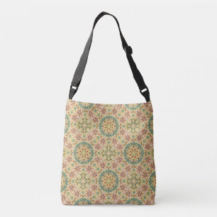 Elegant floral Pattern kaleidoscope Crossbody Bag