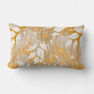 Elegant floral pattern.  lumbar cushion