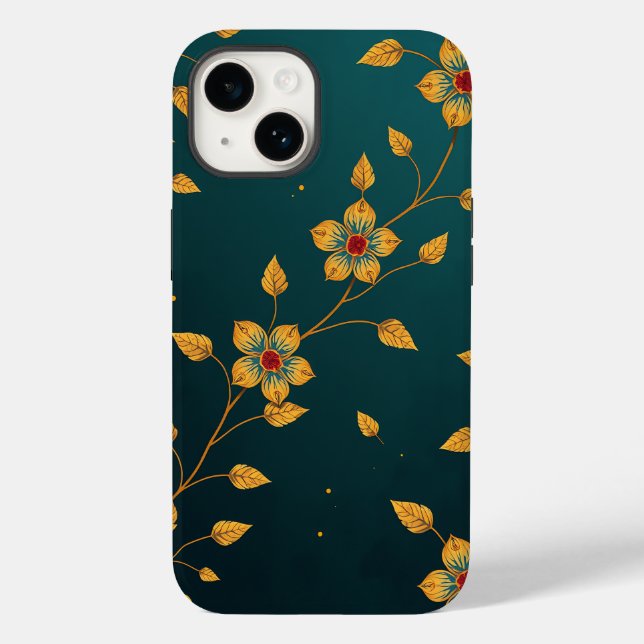 Elegant Floral Pattern Phone Case (Back)