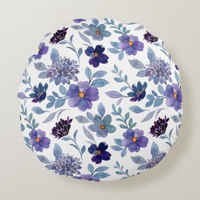 Elegant floral pattern throw pillows (Front)