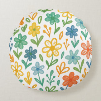 Elegant floral pattern throw pillows