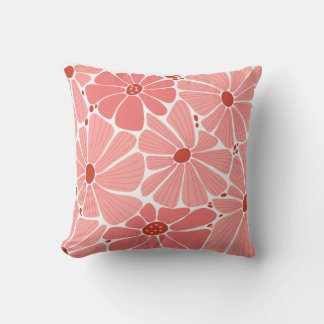 Elegant floral pattern throw pillows