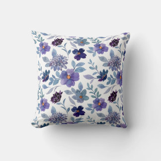 Elegant floral pattern throw pillows