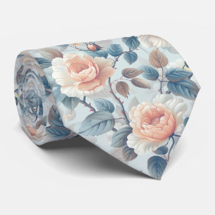 Elegant floral pattern. tie