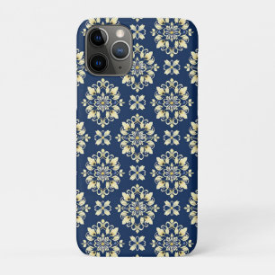 Elegant Floral Pattern with Golden Accents Case-Mate iPhone Case