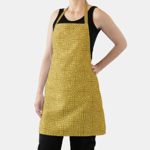 Elegant Floral Pattern with Red and Blue Leaves Ap Apron