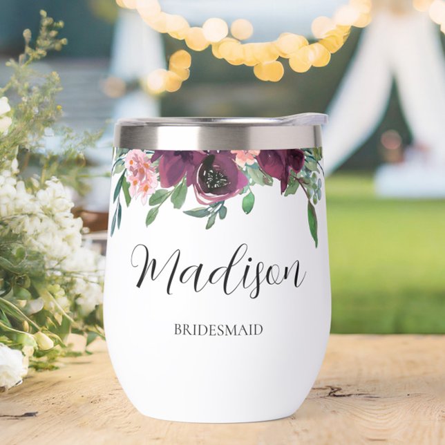 Elegant Floral Personalised Bridesmaid Proposal (Creator Uploaded)