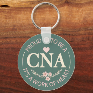 Elegant Floral Personalised CNA Key Ring