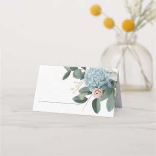 Elegant Floral Personalised Wedding Place Card