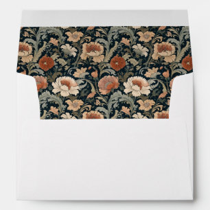 Elegant Floral Personalized Stationery Envelope