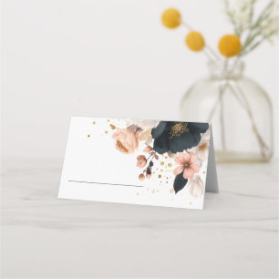 Elegant Floral Personalized Wedding  Place Card