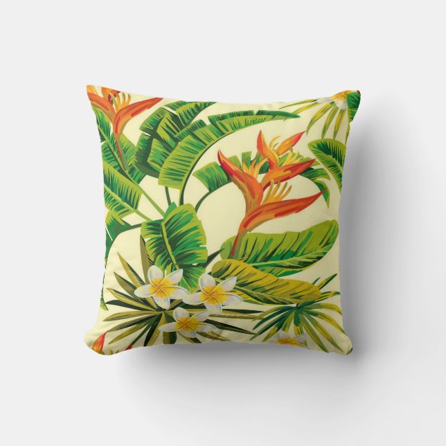Elegant Floral Pillow Cover Design (Front)