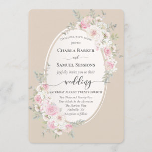 Elegant Floral Pink Watercolor Roses & Peonies Pr Programme