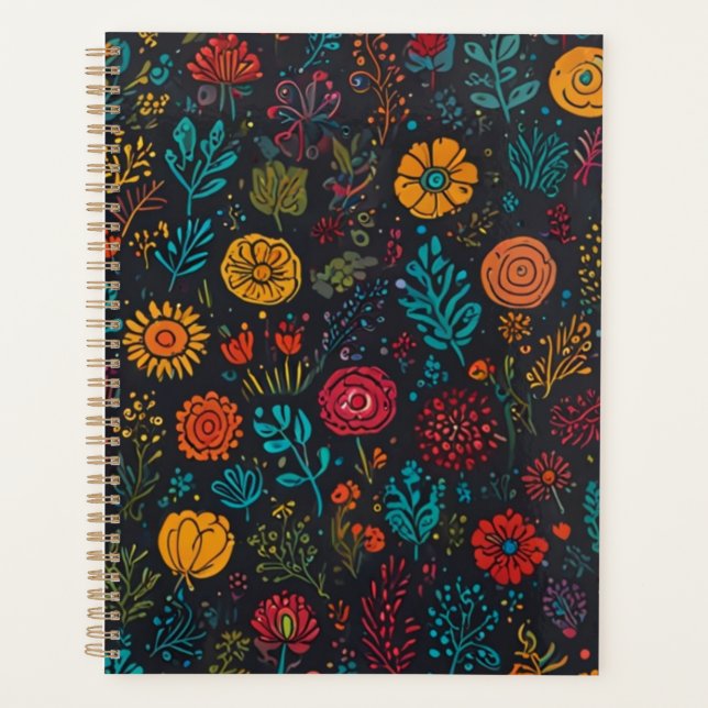 Elegant Floral  Planner (Front)