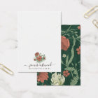 Elegant Floral Poppy Earring Necklace Display Card