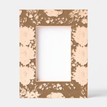 Elegant Floral Portrait Frame – Beautiful Side Flo
