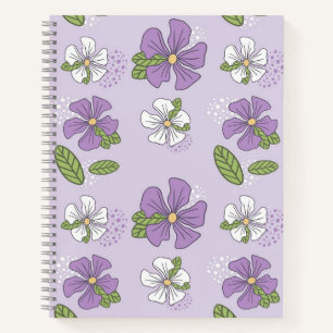 Elegant Floral Print Notebook 
