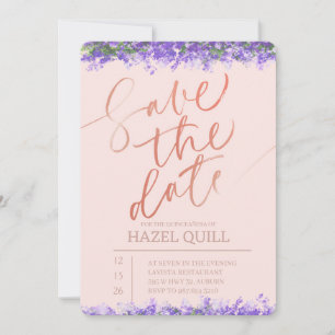 Elegant Floral Quinceañera Save the Date Invitation