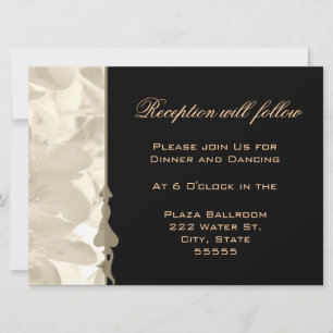 Elegant Floral Reception Invitation