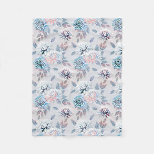 Elegant floral retro pattern. fleece blanket