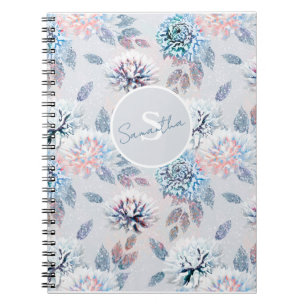 Elegant floral retro pattern.  notebook
